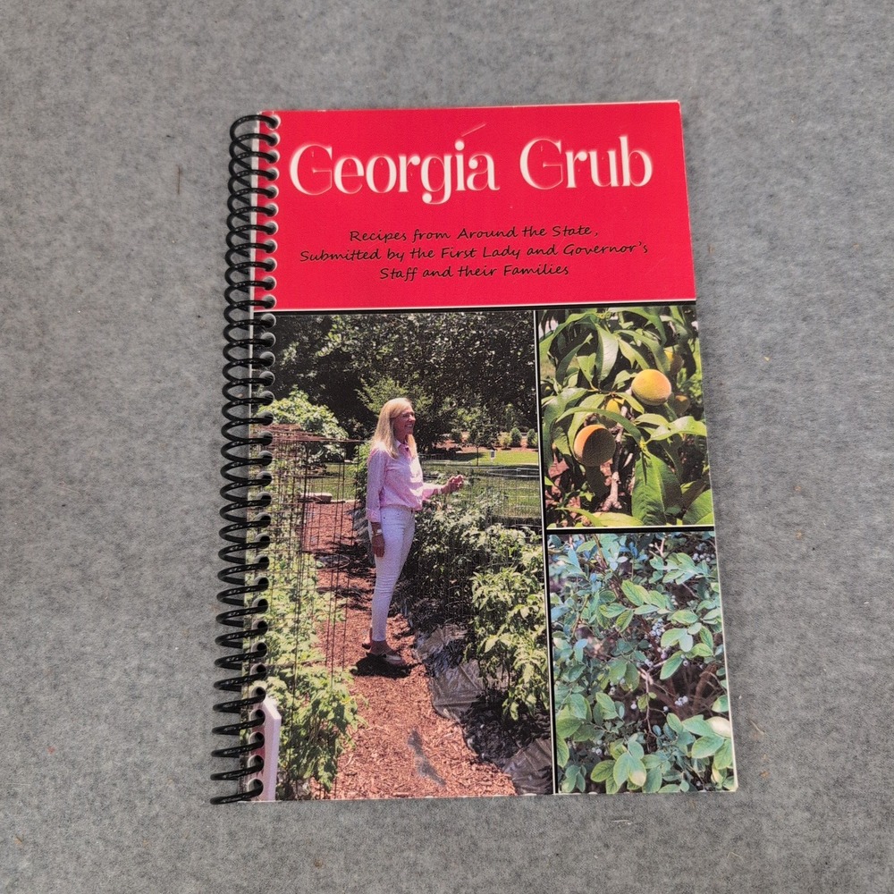 Georgia Grub Cookbook First Lady Marty Kemp Governor Staff Recipes Spiral Bound